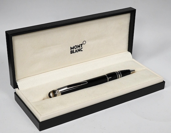 A Montblanc Starwalker ballpoint pen, boxed, box 19cm wide. Condition - good